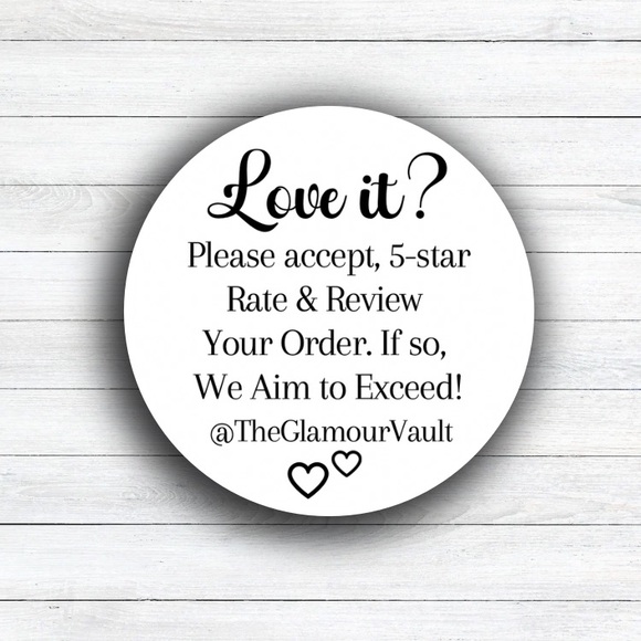 100 Personalized Loved it! Please Leave a Review Stickers - Picture 8 of 10